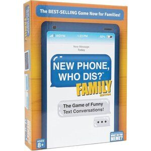 New Phone Who Dis Family Edition Funny Text Message Party Game for Families